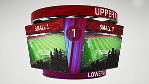 Jumbotron scoreboard hexagon