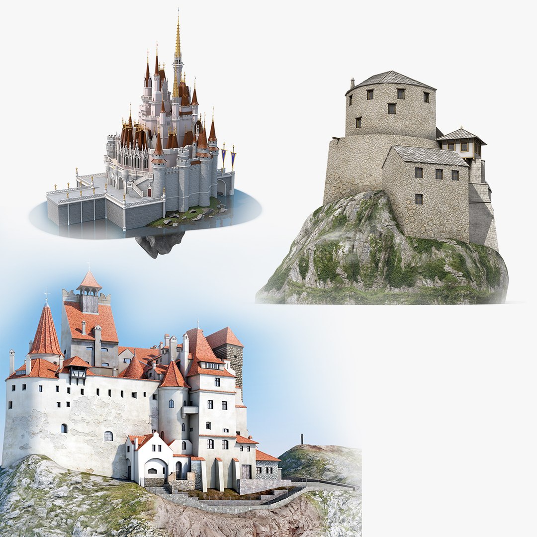 Castles Collection 3D model preview