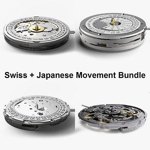 Swiss and Japanese Watch Movements