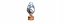Modern ceramic blue eco light bulb lamp energy efficency symbol