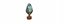 Modern ceramic blue eco light bulb lamp energy efficency symbol