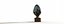 Modern ceramic blue eco light bulb lamp energy efficency symbol