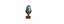 Modern ceramic blue eco light bulb lamp energy efficency symbol