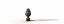 Modern ceramic blue eco light bulb lamp energy efficency symbol