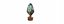 Modern ceramic blue eco light bulb lamp energy efficency symbol