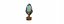 Modern ceramic blue eco light bulb lamp energy efficency symbol