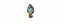 Modern ceramic blue eco light bulb lamp energy efficency symbol