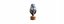 Modern ceramic blue eco light bulb lamp energy efficency symbol