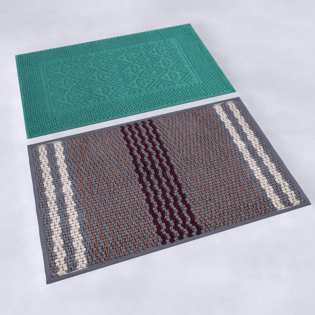 3d Model Mat Modeled Bath