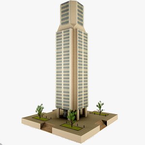 3d skyscraper games model