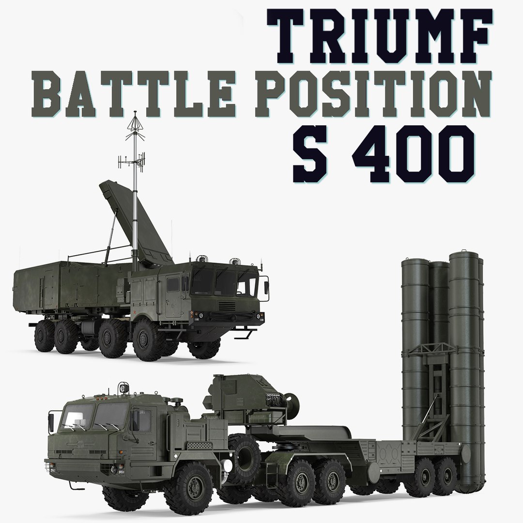 S-400 Triumf Battle Position Collection 3D model preview