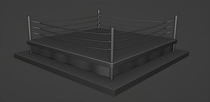 Boxing ring 3D model