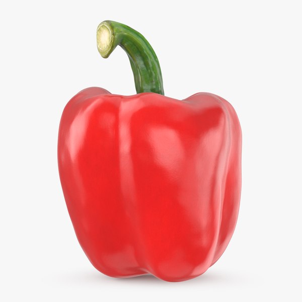 Red Bell Pepper 3D model