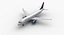 Animowane linie lotnicze Airbus A320 Delta Airline