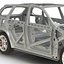 SUV Frame with Chassis Rigged for Maya