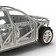 SUV Frame with Chassis Rigged for Maya