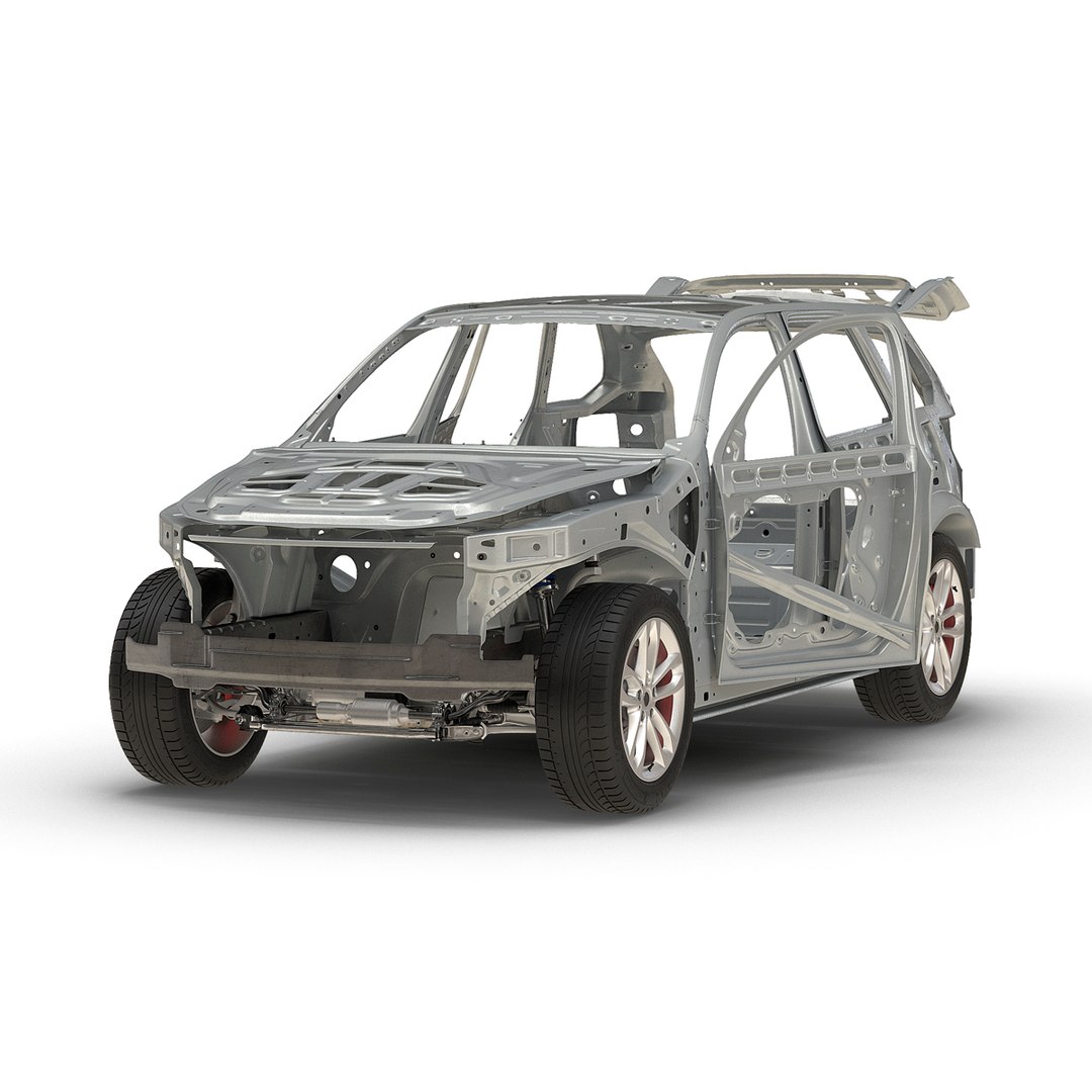 SUV Frame with Chassis Rigged for Maya 3D model preview
