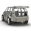 SUV Frame with Chassis Rigged for Maya