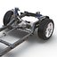 SUV Frame with Chassis Rigged for Maya