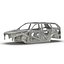 SUV Frame with Chassis Rigged for Maya