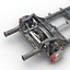 SUV Frame with Chassis Rigged for Maya