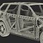 SUV Frame with Chassis Rigged for Maya