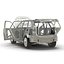 SUV Frame with Chassis Rigged for Maya