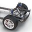 SUV Frame with Chassis Rigged for Maya