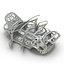 SUV Frame with Chassis Rigged for Maya