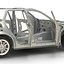 SUV Frame with Chassis Rigged for Maya