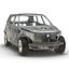 SUV Frame with Chassis Rigged for Maya