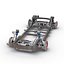 SUV Frame with Chassis Rigged for Maya