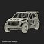 SUV Frame with Chassis Rigged for Maya