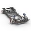 SUV Frame with Chassis Rigged for Maya