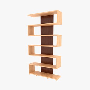 bookshelf minimalist 3D model