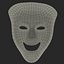 theatre comedy mask 3d max