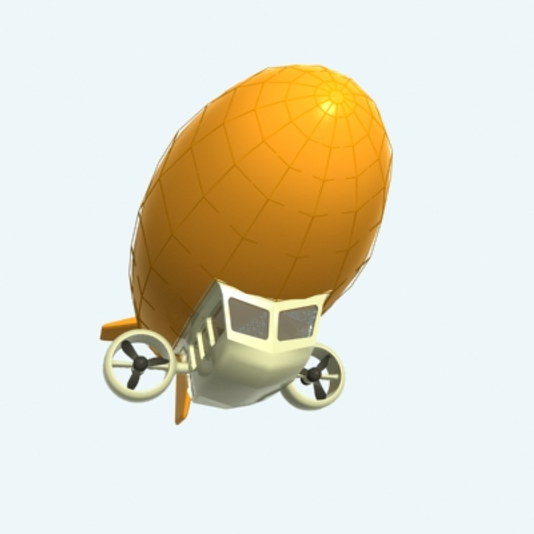 3d Zeppelin Airship Model