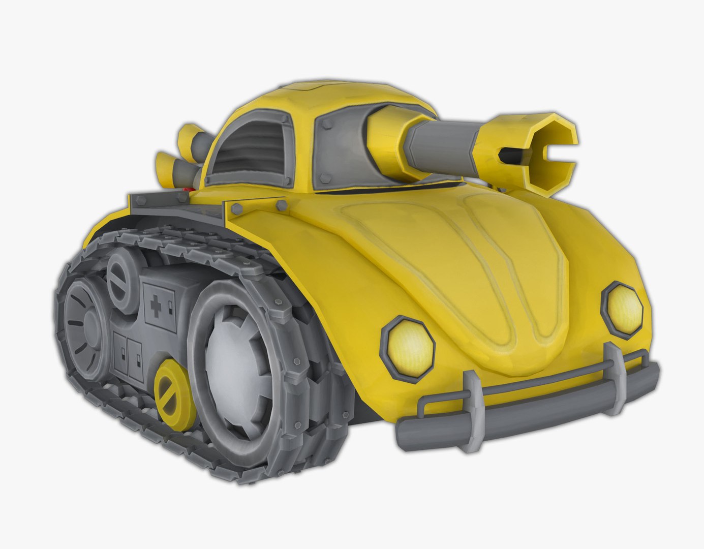 3D beetle tank stylized - TurboSquid 1662853