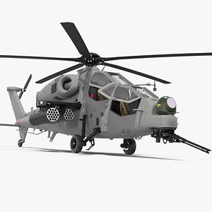 Combat Gray Helicopter