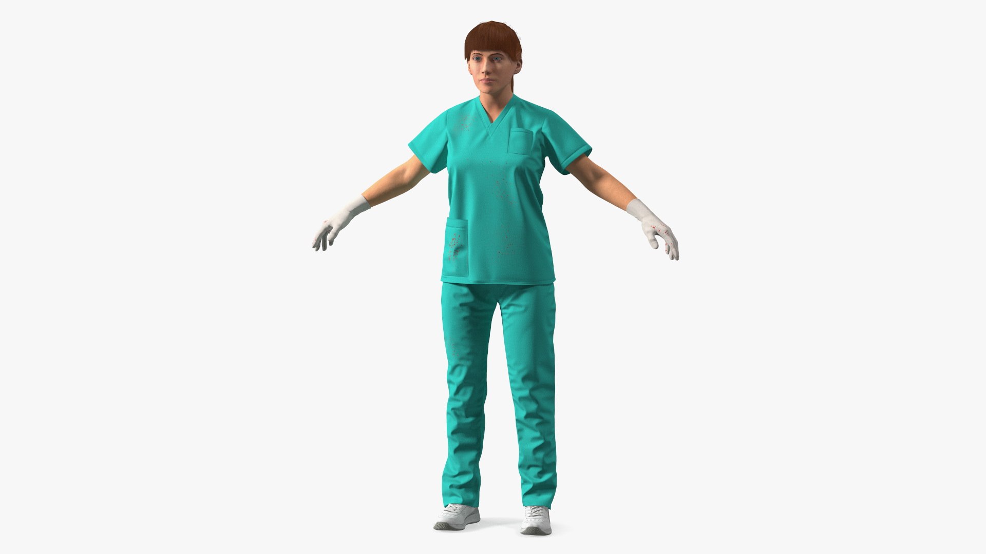 Female Nurse Character 3D model preview