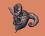 Demon head bead (3D print ready)