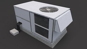 3D Air Conditioner Rooftop 01