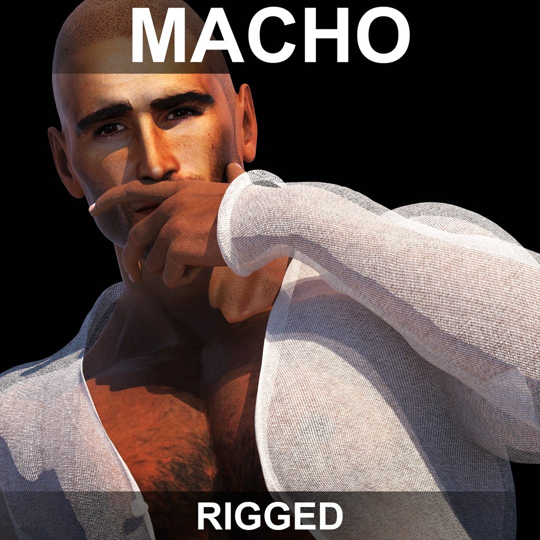 Realistic Man Rigged 3d Max