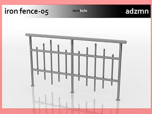 3ds iron railing fence