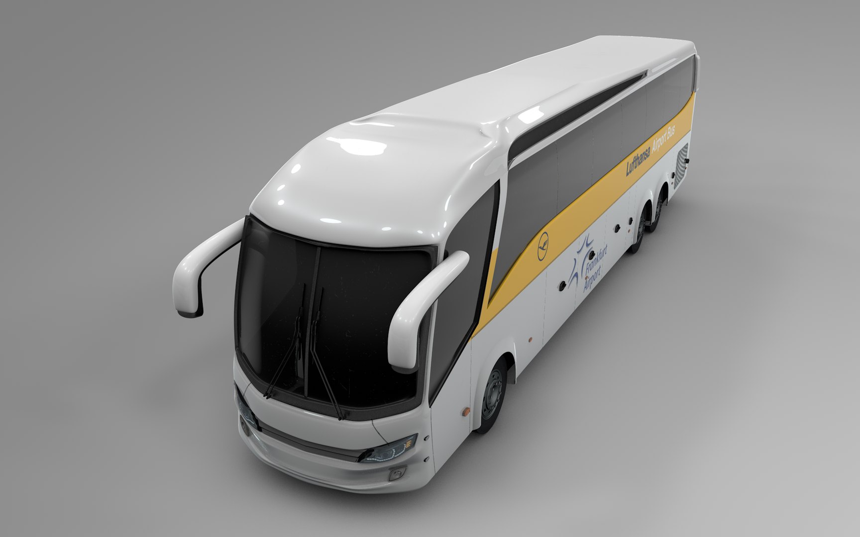 Shuttle bus airport model - TurboSquid 1683339