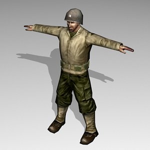 human military soldier 3ds