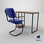 Elegante scrivania da studio con sedia comoda