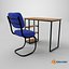 Elegante scrivania da studio con sedia comoda