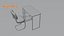 Elegante scrivania da studio con sedia comoda