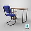 Elegante scrivania da studio con sedia comoda